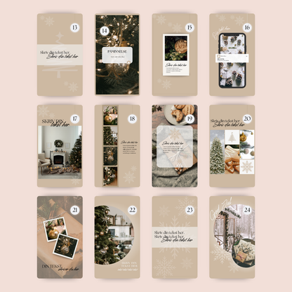 Julekalender Instagram Beige